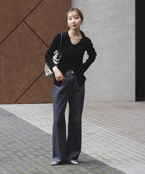 NOBLE（ノーブル） ニット セーター 「WEB限定追加」レースアップ