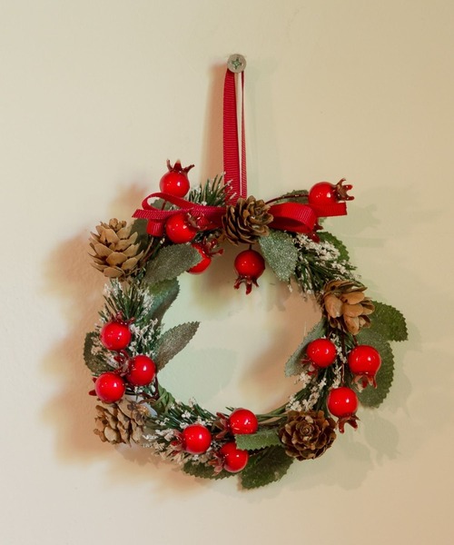 niko and…（ニコアンド） インテリア 「2025Xmas」ミニリース/直径12cm