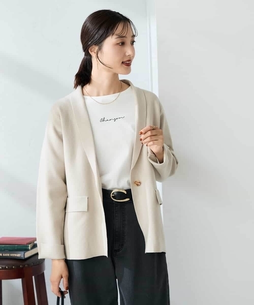 a.v.v（アー・ヴェ・ヴェ） カーディガン ニットジャケット レディース