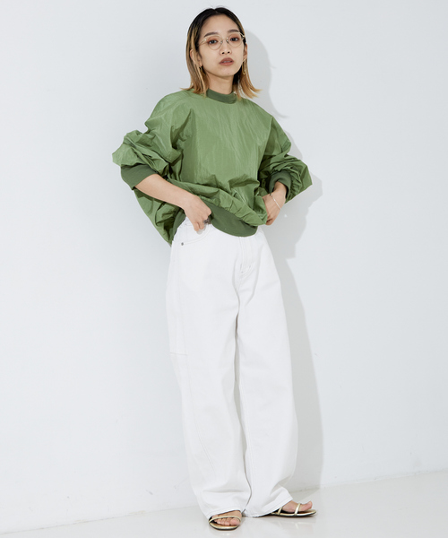 「NOMINE」 長袖ブラウス フリー ベージュ系その他 レディース_画像4