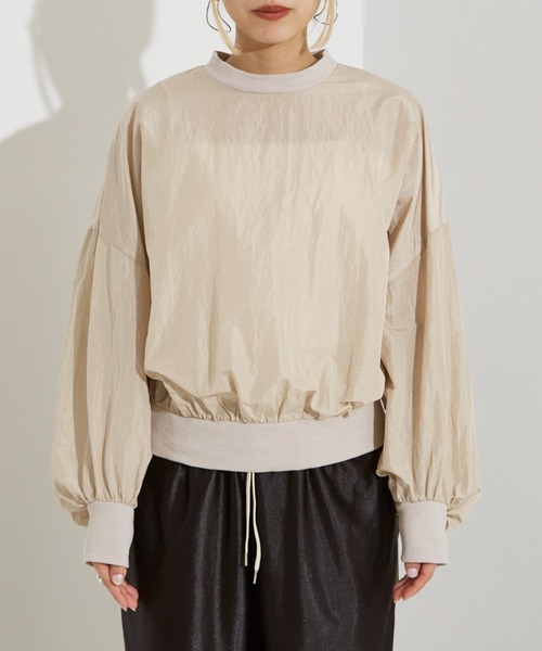 「NOMINE」 長袖ブラウス フリー ベージュ系その他 レディース_画像6