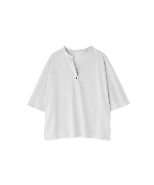 「human woman」 7分袖カットソー MEDIUM グリーン レディース_画像2