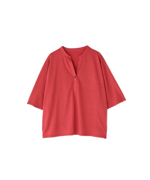 「human woman」 7分袖カットソー MEDIUM グリーン レディース_画像6