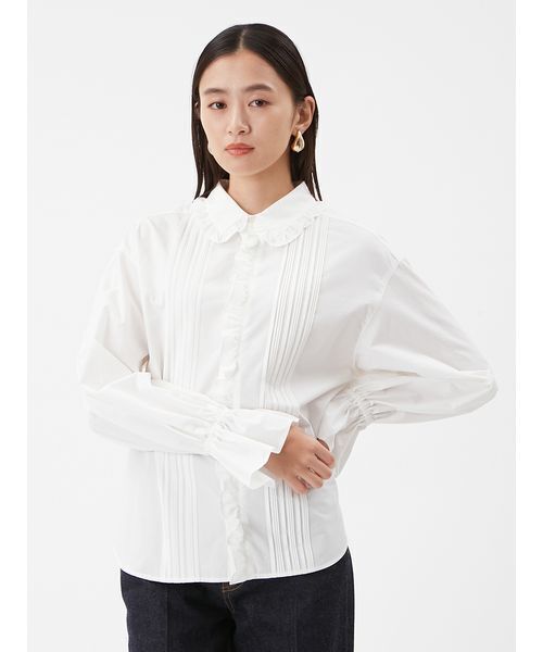 Mila Owen（ミラオーウェン） ブラウス シャツ フリルカラー