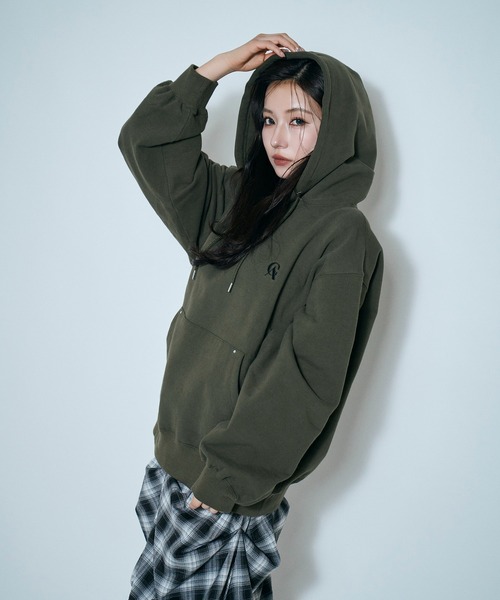 ANDGEEBEE（アンジービー） パーカー UNISEX 裏起毛パッチロゴパーカー