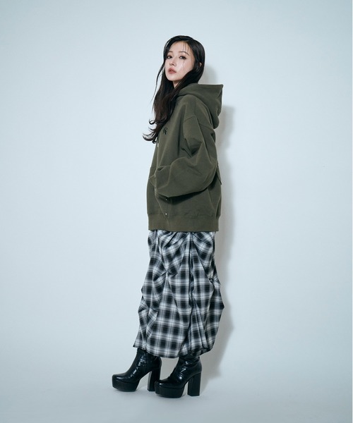 ANDGEEBEE（アンジービー） パーカー UNISEX 裏起毛パッチロゴパーカー