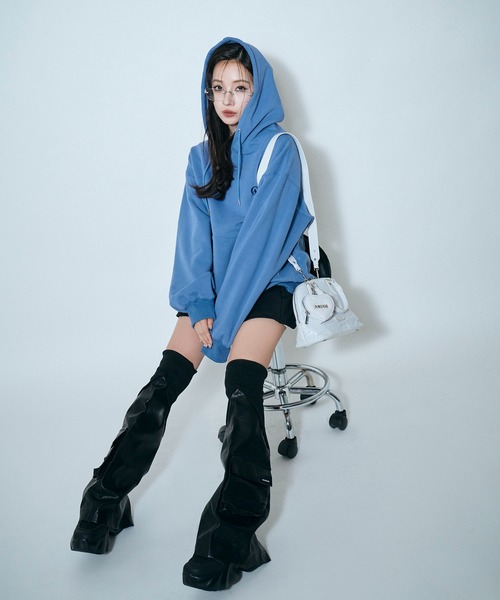 ANDGEEBEE（アンジービー） パーカー UNISEX 裏起毛パッチロゴパーカー