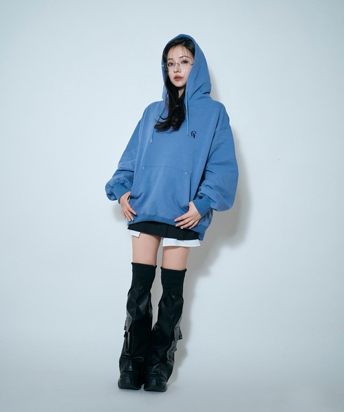 ANDGEEBEE（アンジービー） パーカー UNISEX 裏起毛パッチロゴパーカー