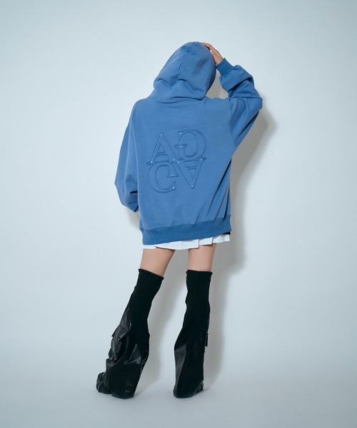 ANDGEEBEE（アンジービー） パーカー UNISEX 裏起毛パッチロゴパーカー