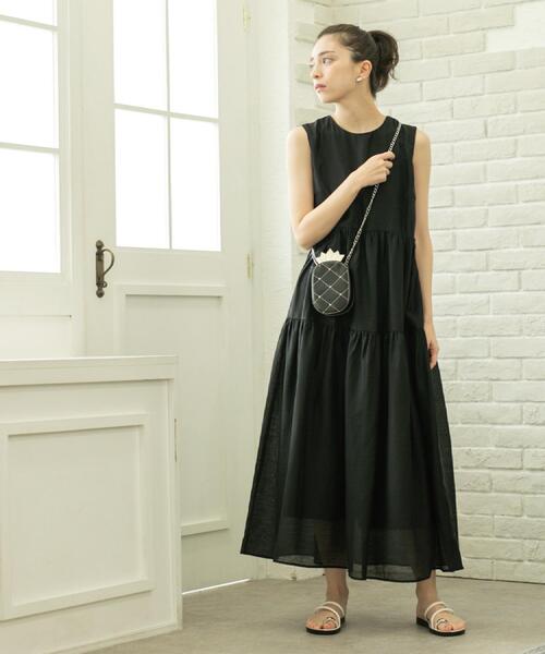 「OPAQUE.CLIP」 ノースリーブワンピース 38 ブルー系その他 レディース_画像7