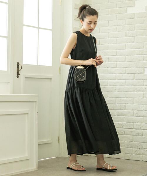 「OPAQUE.CLIP」 ノースリーブワンピース 38 ブルー系その他 レディース_画像8