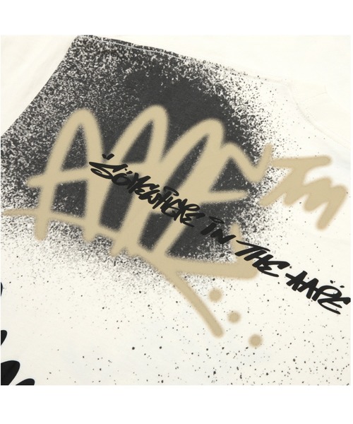 「AAPE BY A BATHING APE」 半袖Tシャツ X-LARGE ライトグレー メンズ_画像6