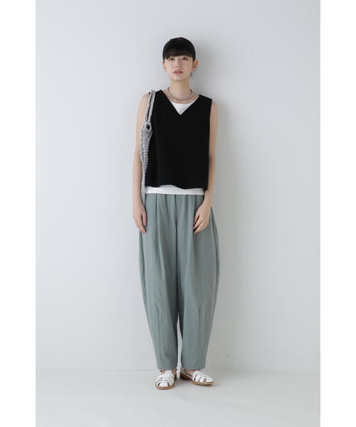 「human woman」 ノースリーブトップス MEDIUM グリーン レディース_画像3