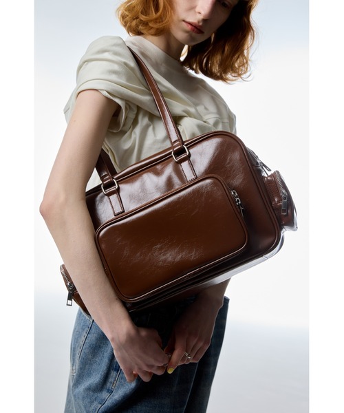 「un/neu」 ボストンバッグ FREE ブラウン レディース_画像3