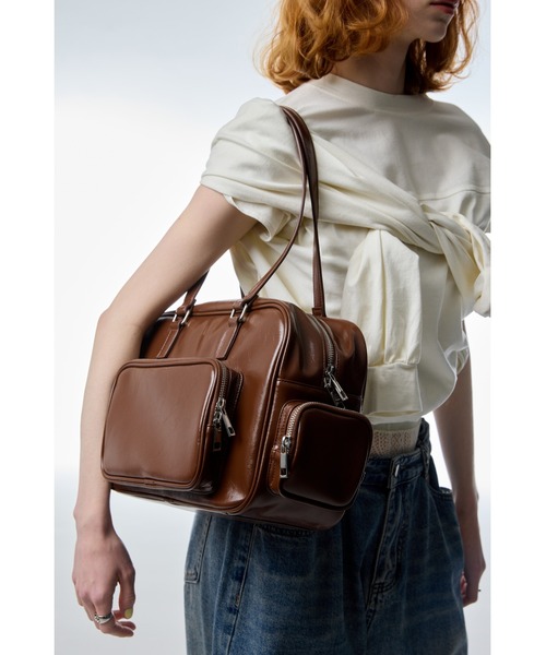 「un/neu」 ボストンバッグ FREE ブラウン レディース_画像4