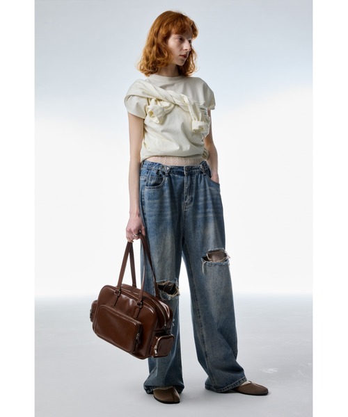 「un/neu」 ボストンバッグ FREE ブラウン レディース_画像8