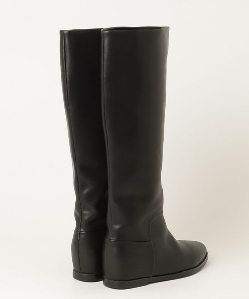 【極美品】ロングブーツ プラットブーツ 37 ブラック ユナイテッドアロー 黒 BEAUTY＆YOUTH UNITED ARROWS ロングブーツ 37 ブラック レディース