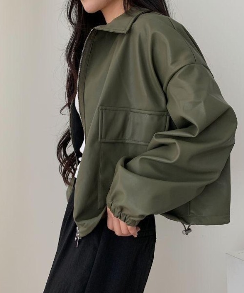 「almo」 「BURLESQUE」ブルゾン FREE グリーン レディース_画像5