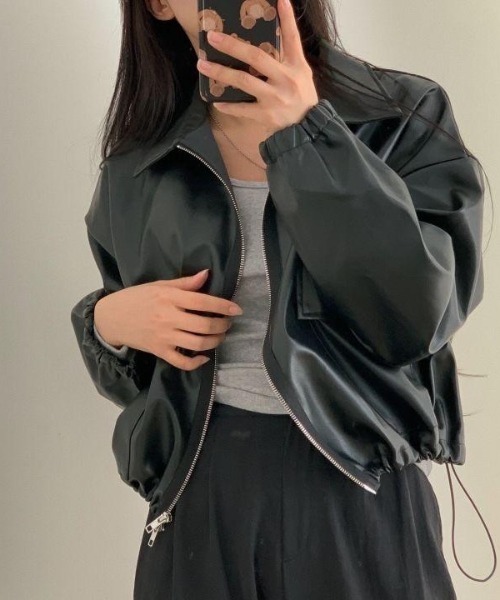 「almo」 「BURLESQUE」ブルゾン FREE グリーン レディース_画像9