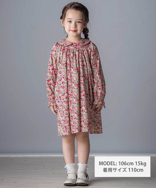 Tartine et Chocolat ワンピース 「日本製」リバティタナローン(Coward