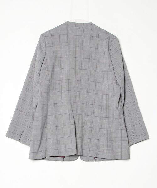 「RANAN」 ノーカラージャケット 3L グレー系その他 レディース_画像2