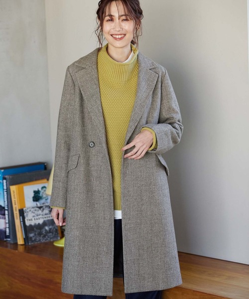 GLOBAL WORK（グローバルワーク） チェスターコート LARGE ブラウン