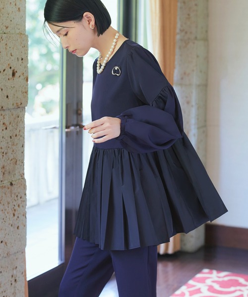 「RUIRUE BOUTIQUE」 長袖ワンピース M ブラック レディース_画像3