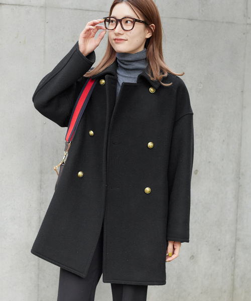 FRAMeWORK（フレームワーク） ピーコート 36 ネイビー レディース