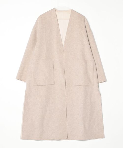 plage（プラージュ） ノーカラーコート 36 ベージュ レディース