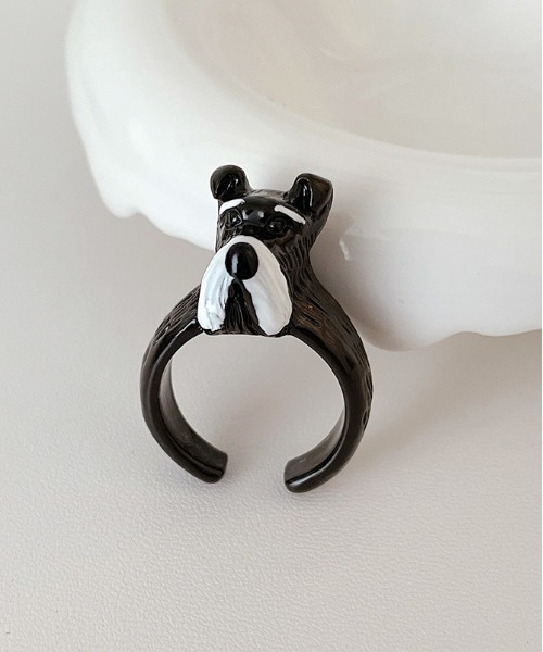 Port（ポート） 指輪 リング 「 」 アニマル リング ( シュナウザー