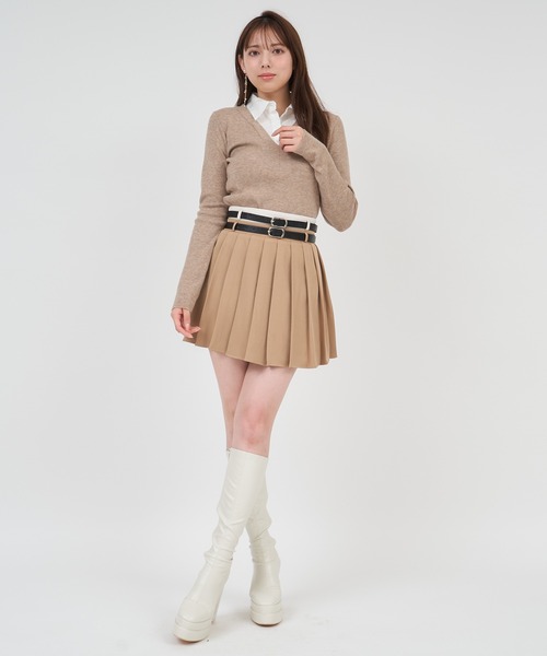 「ROYAL PARTY」 プリーツスカート FREE ブラック レディース_画像6