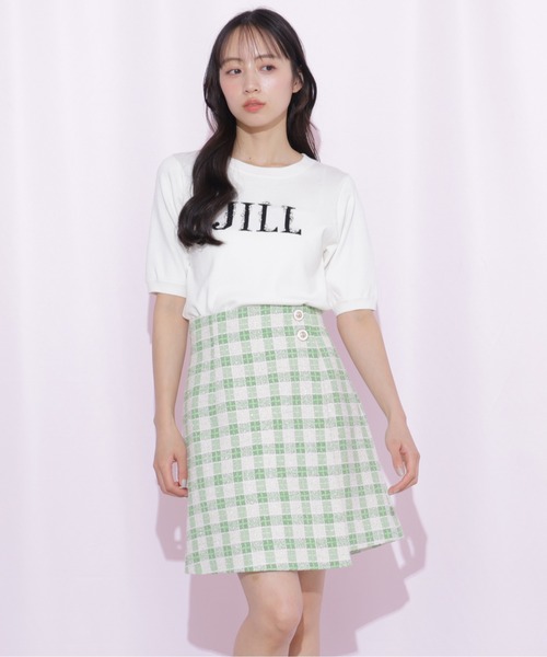 BLOCK JQ TRICOT SKIRT スカート　ホワイト　Mサイズ JILL by JILL STUART（ジルバイジルスチュアート） スカート ブロック