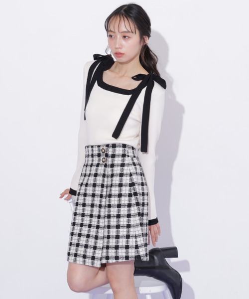 【新品未使用】jillbyjillstuart チェックミニスカート(Sサイズ) JILL by JILL STUART（ジルバイジルスチュアート） スカート ループ