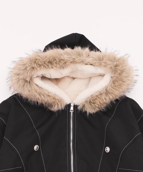 mikin専用　レディースBURTONファー付ジャケット(中綿あり) 20200128131352884_215.jpg