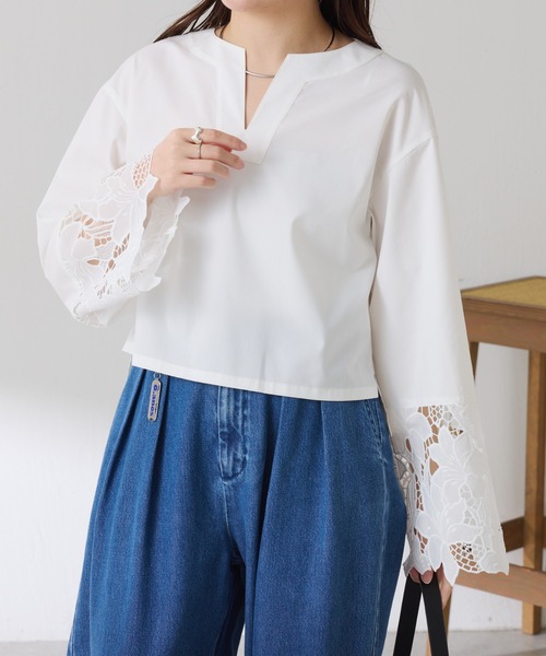【GALLARDA GALANTE】刺繍レースブラウス COLLAGE GALLARDAGALANTE（コラージュ ガリャルダガランテ） ブラウス
