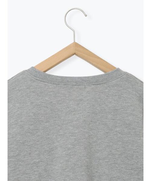 Samansa Mos2 blue（サマンサモスモスブルー） tシャツ 袖プリーツ裏