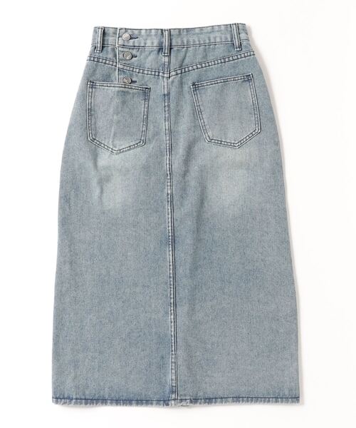 「shameless」 デニムスカート M ブルー レディース_画像2