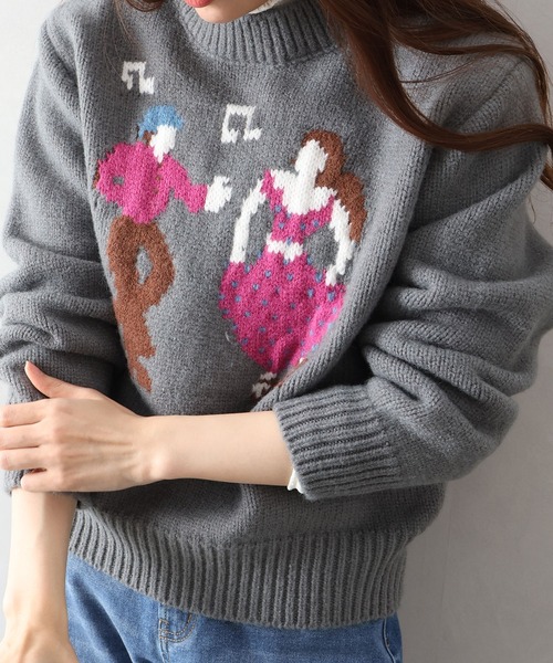 Libby&Rose（リビーアンドローズ） ニット セーター DANCEジャガード