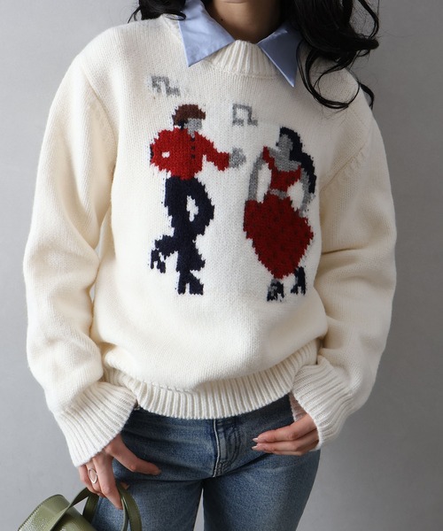 Libby&Rose（リビーアンドローズ） ニット セーター DANCEジャガード