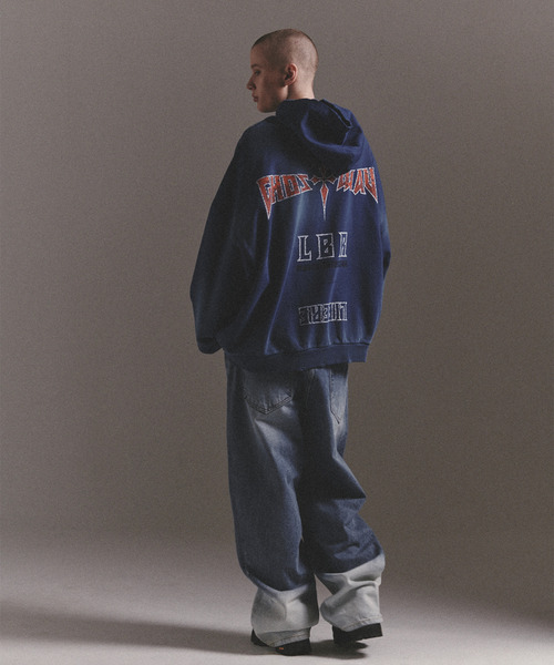 「LIBERE」 プルオーバーパーカー SMALL ブラック メンズ_画像4