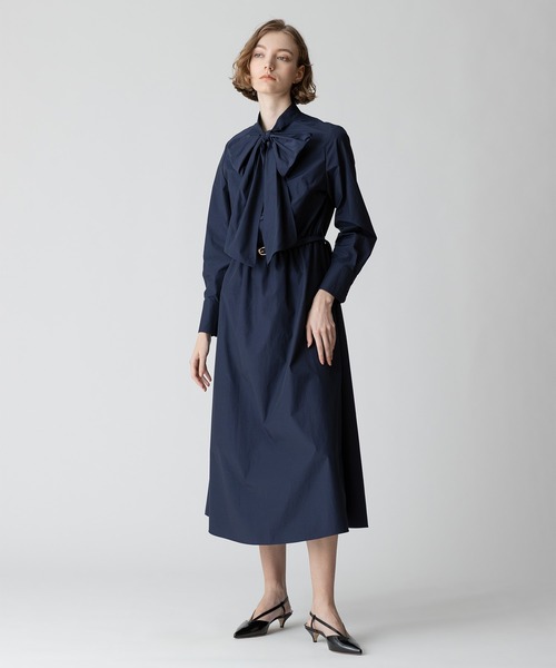 allureville（アルアバイル） 長袖ワンピース 2 ネイビー レディース