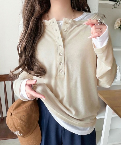 classicalelf（クラシカルエルフ） ヘンリーネック tシャツ 重ねるだけ