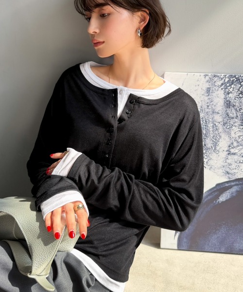 classicalelf（クラシカルエルフ） ヘンリーネック tシャツ マルチWAY