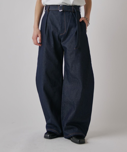 Lui's（ルイス） ワイドパンツ ジーンズ 13.5ozリジットバルーンカーブ