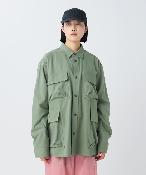  peak スノーピーク　ヘンリーボーンフィールドシャツ　L snow peak（スノーピーク） シャツ Snow Peak / TAKIBI Herringbone