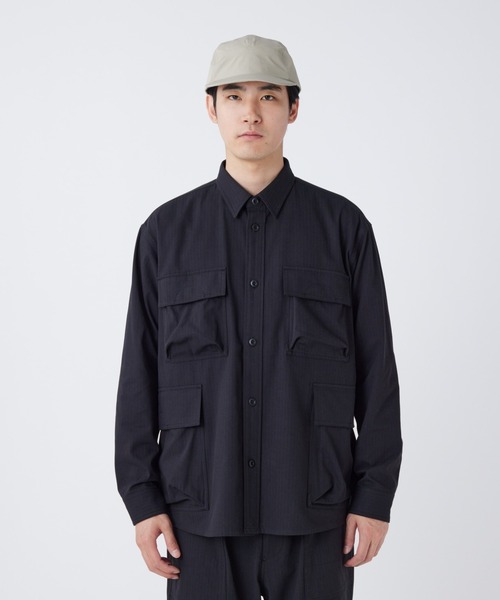  peak スノーピーク　ヘンリーボーンフィールドシャツ　L snow peak（スノーピーク） シャツ Snow Peak / TAKIBI Herringbone