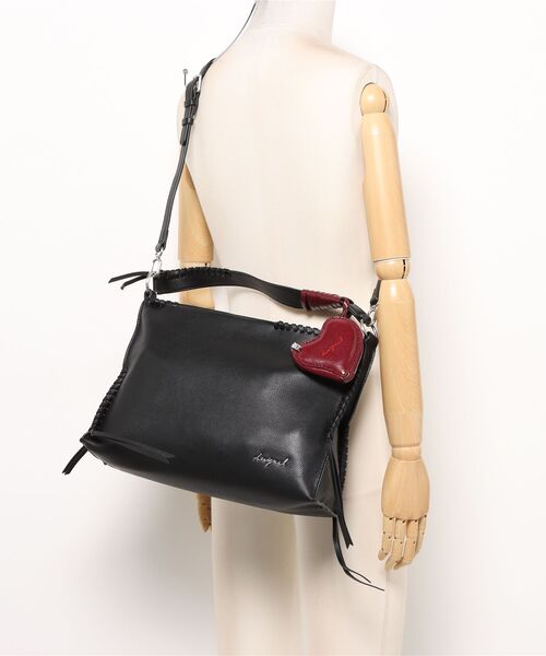 美品 デジグアル ハンドバッグ ショルダーバッグ 3WAY 肩掛け 斜め掛け レディース Desigual Desigual（デシグアル） ハンドバッグ デニムフラワー ショルダー