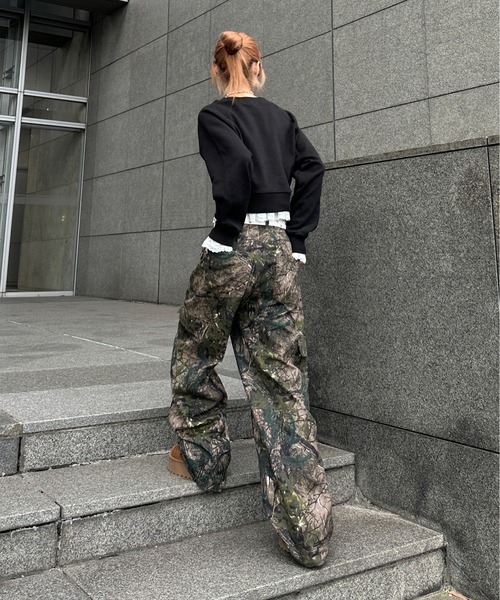 「sedacle girl」 スウェットカットソー FREE ブラック レディース_画像3