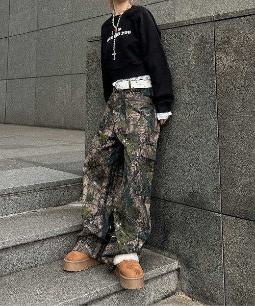 「sedacle girl」 スウェットカットソー FREE ブラック レディース_画像4