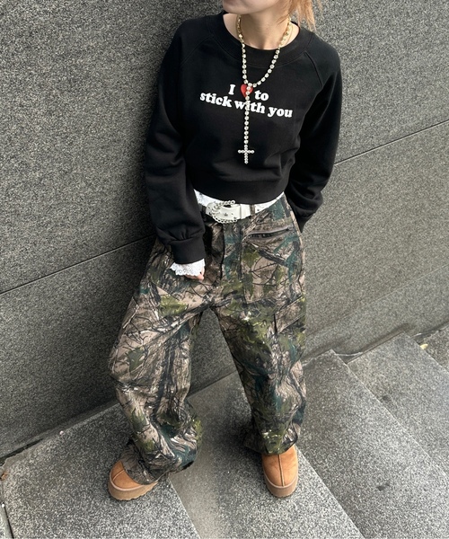 「sedacle girl」 スウェットカットソー FREE ブラック レディース_画像5